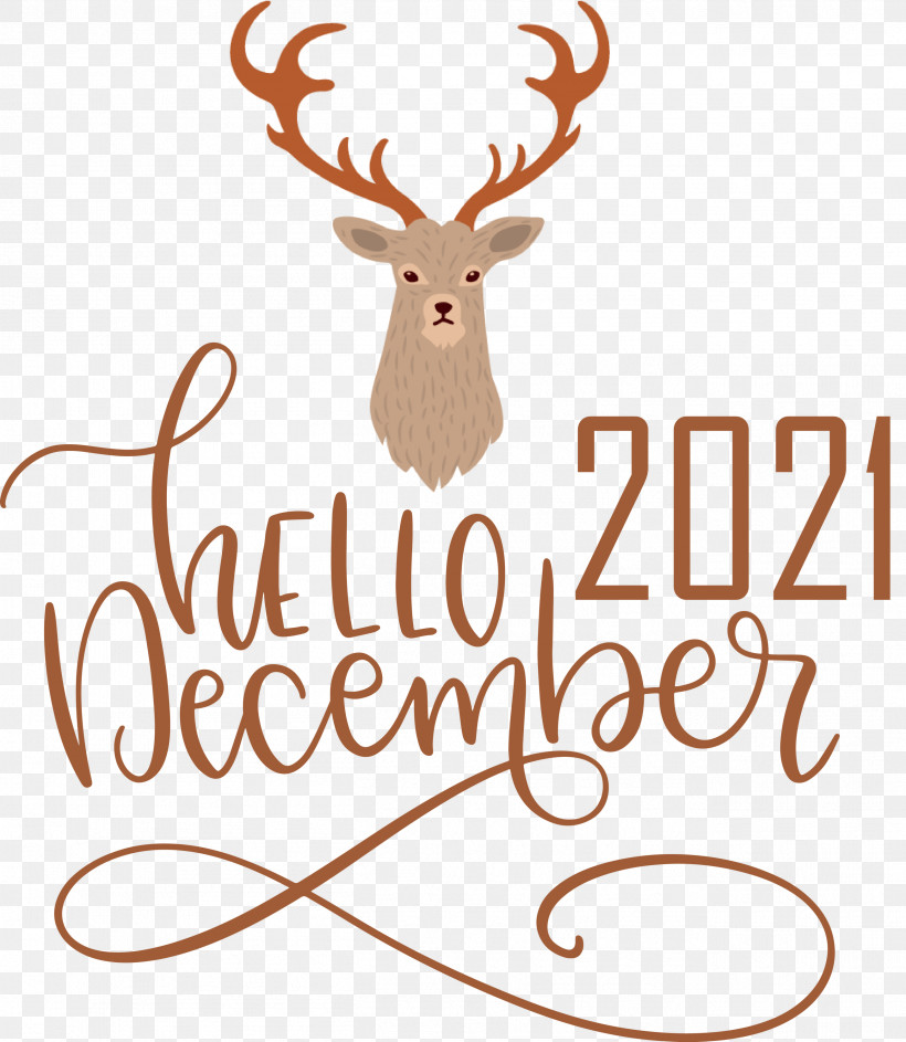 Hello December December Winter, PNG, 2607x3000px, Hello December, Antler, Biology, December, Deer Download Free