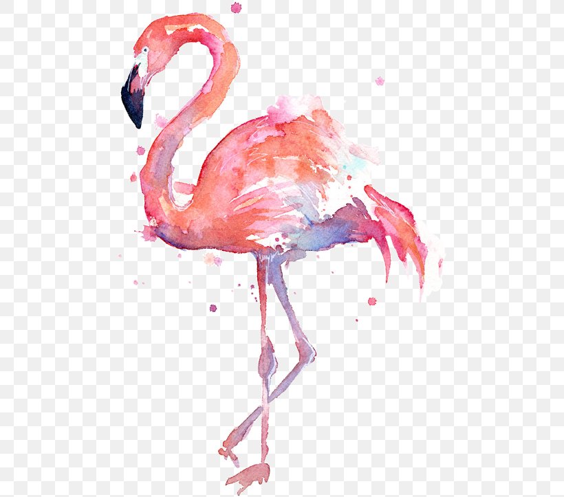 Poster Watercolor Painting Art Flamingo, PNG, 480x723px, Poster, Abstract Art, Art, Artist, Beak Download Free
