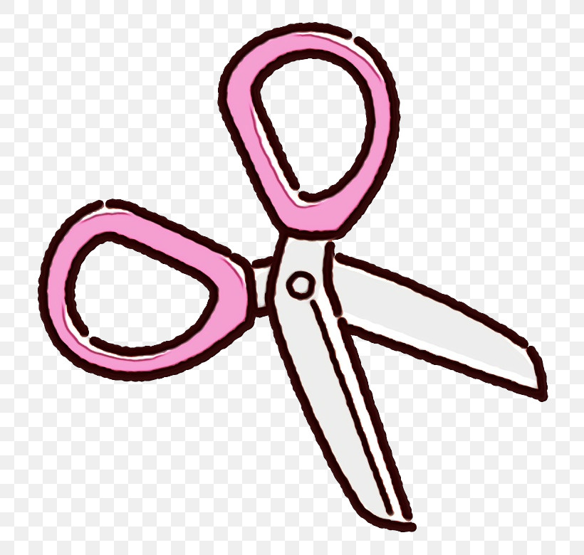 Pink Scissors Symbol, PNG, 780x780px, School Supplies, Paint, Pink, Scissors, Symbol Download Free