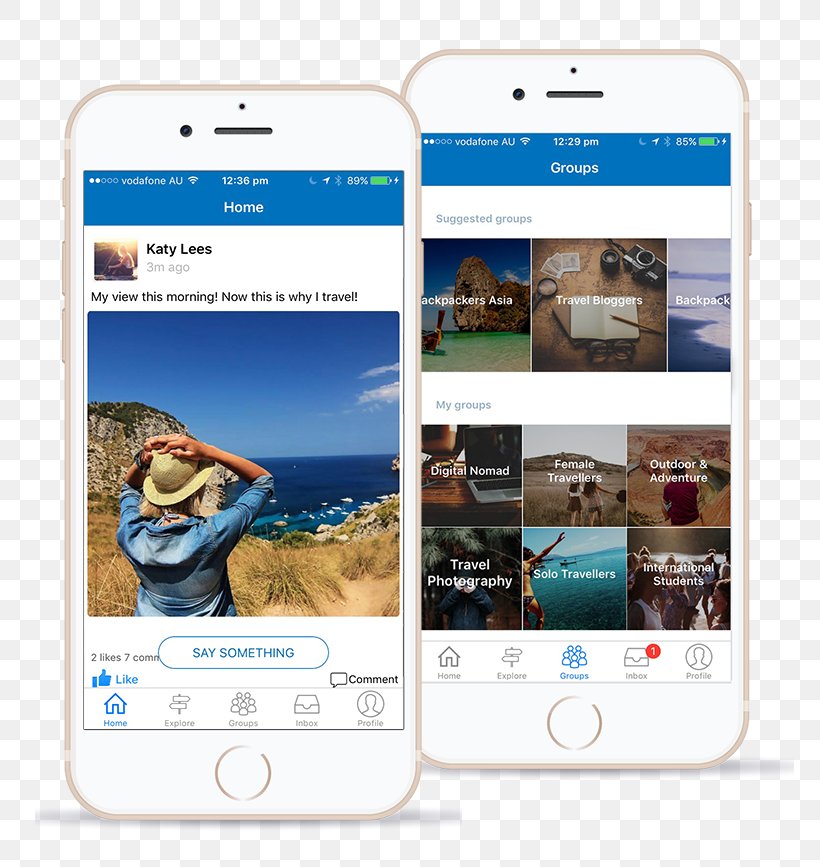 Smartphone Travello App Handheld Devices Social Network, PNG, 800x867px, Smartphone, Adventure, Blogger, Communication, Communication Device Download Free