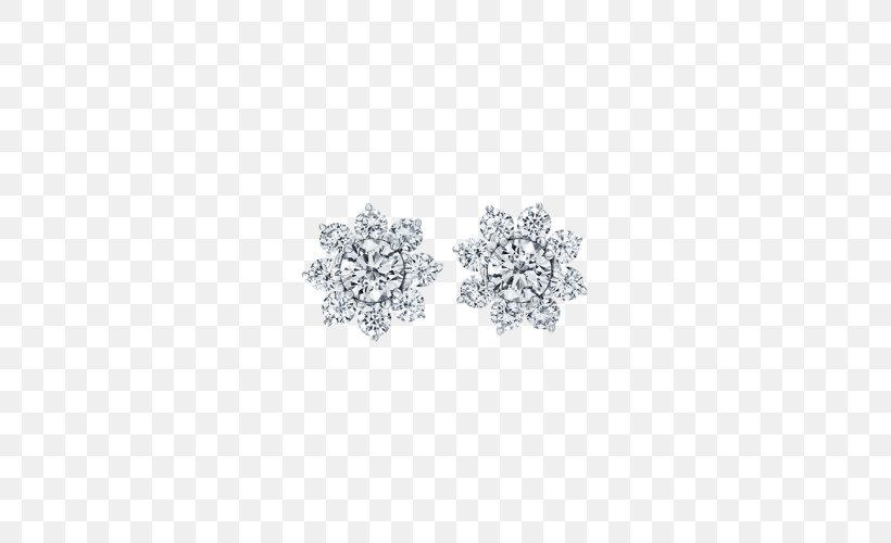 Earring Jewellery Harry Winston, Inc. Diamond Engagement Ring, PNG, 760x500px, Earring, Black And White, Body Jewelry, Brilliant, Brooch Download Free
