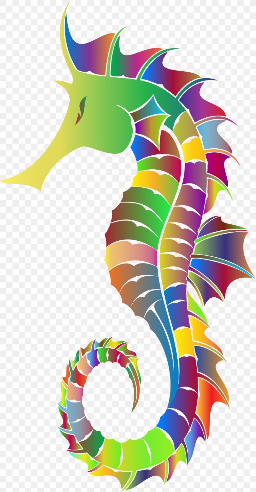 Seahorse Clip Art, PNG, 1212x2324px, Seahorse, Cartoon, Clip Art, Fish, Illustration Download Free