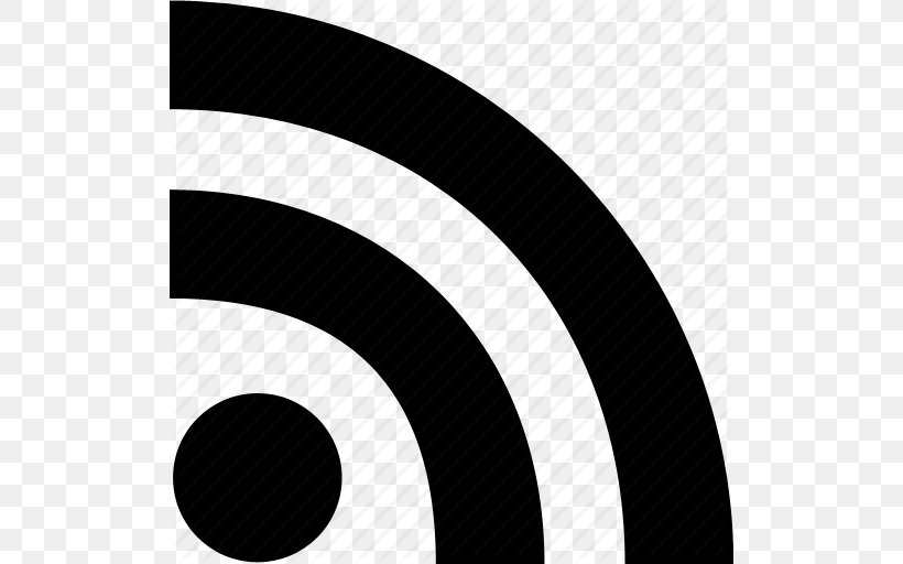 Web Feed RSS, PNG, 512x512px, Web Feed, Black, Black And White, Blog, Brand Download Free