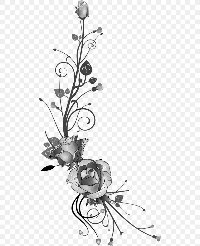 Floral Design Photography Flower Clip Art, PNG, 500x1008px, Floral Design, Art, Artwork, Black, Black And White Download Free