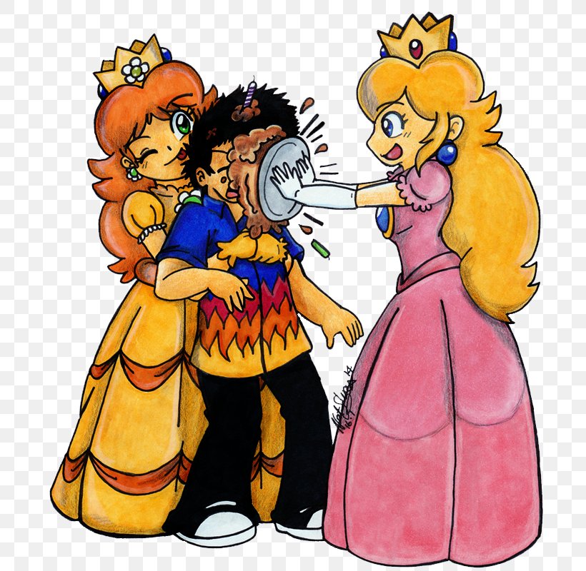 Princess Daisy Princess Peach Mario Bros. Wedgie Luigi, PNG, 708x800px, Princess Daisy, Art, Birthday, Carnivoran, Cartoon Download Free