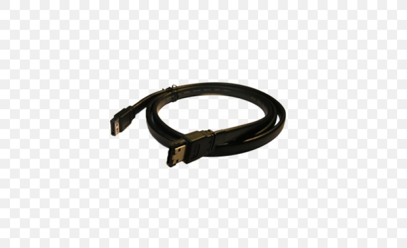 Serial Cable Coaxial Cable Serial ATA ESATAp, PNG, 500x500px, Serial Cable, Adapter, Cable, Coaxial Cable, Data Cable Download Free