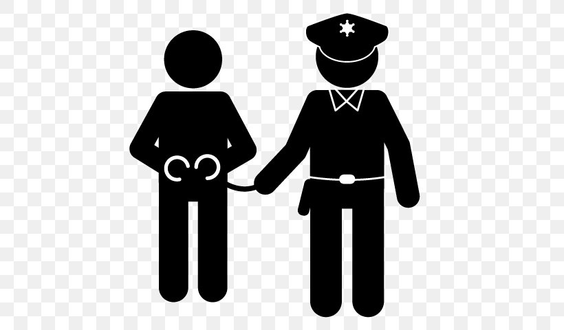 Clip Art Crime Arrest Culprit Police Officer, PNG, 640x480px, Crime, Arrest, Black, Black And White, Brand Download Free