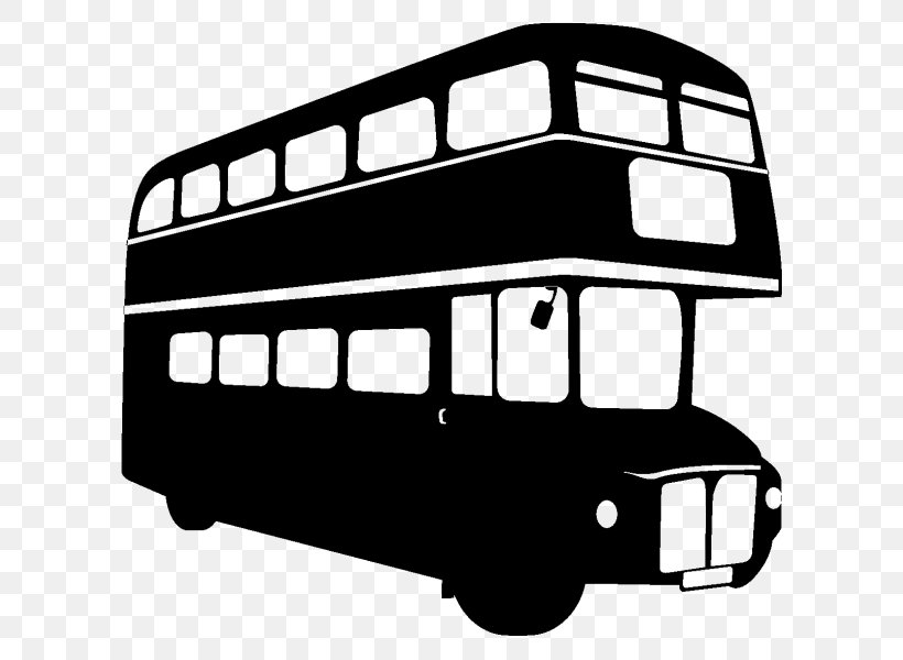 London Bus Wall Decal Sticker, PNG, 600x600px, London, Adhesive, Automotive Design, Automotive Exterior, Black And White Download Free