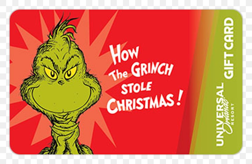 How The Grinch Stole Christmas! Gift Card Christmas Card, PNG, 802x536px, 2018, How The Grinch Stole Christmas, Brand, Christmas, Christmas Card Download Free