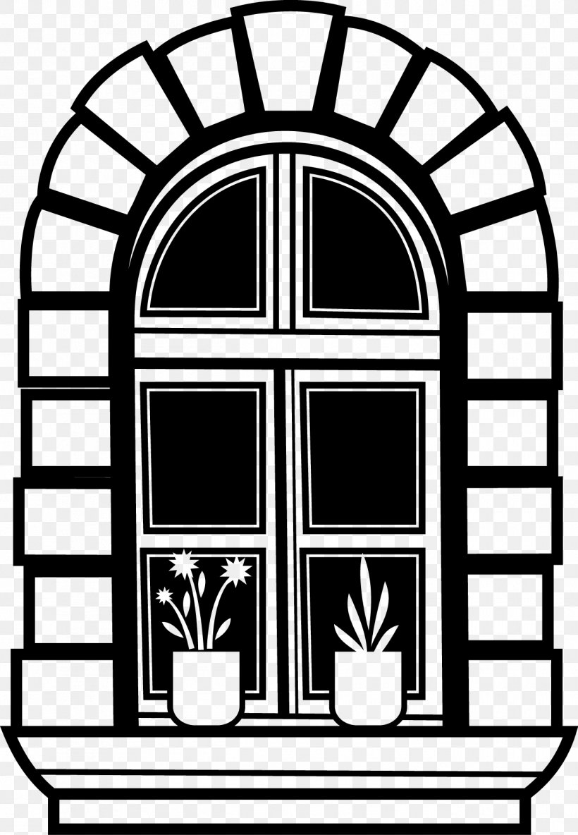 Microsoft Windows Clip Art, PNG, 1313x1897px, Window, Arch, Area, Black And White, Facade Download Free