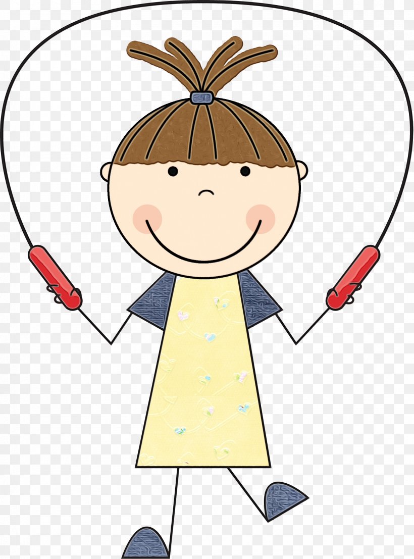 Cartoon Clip Art Line Skipping Rope Finger, PNG, 1567x2117px, Watercolor, Cartoon, Finger, Happy, Paint Download Free