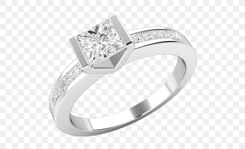 Diamond Cut Engagement Ring Princess Cut, PNG, 500x500px, Diamond, Bezel, Body Jewelry, Brilliant, Cubic Zirconia Download Free