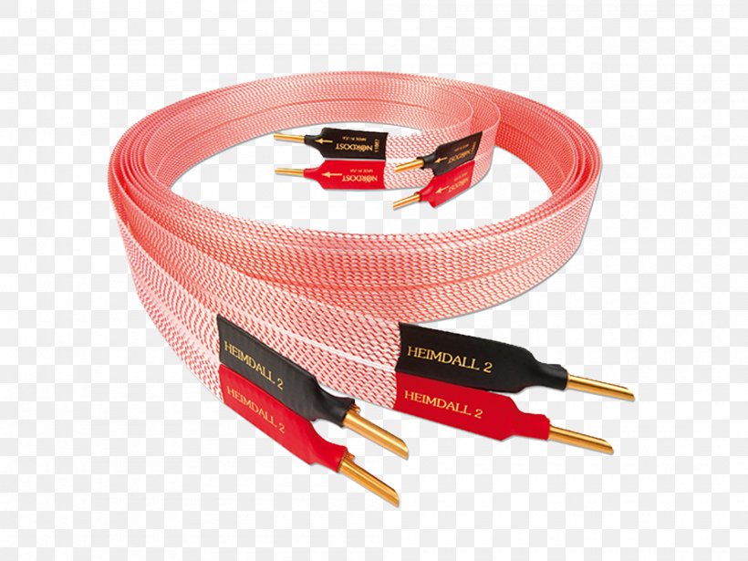 Heimdall 2 Nordost Corporation Speaker Wire High Fidelity Loudspeaker, PNG, 2000x1500px, Nordost Corporation, American Wire Gauge, Analog Signal, Audio Signal, Banana Connector Download Free