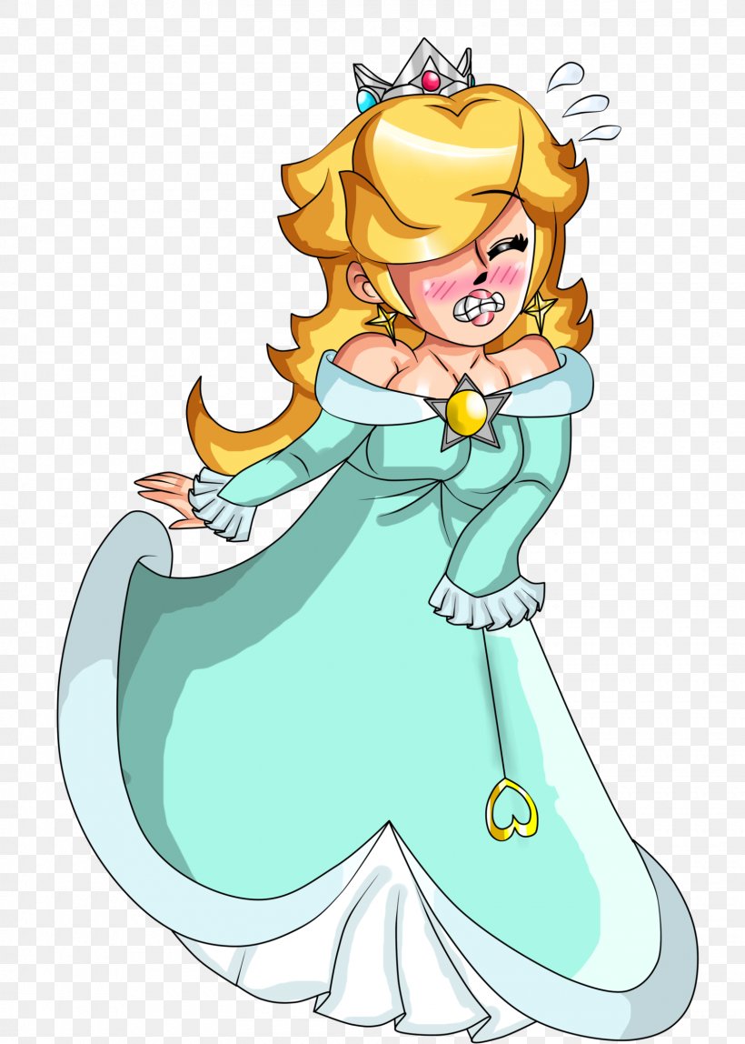 Rosalina Princess Peach Princess Daisy Super Mario 64 DS, PNG, 1600x2240px, Watercolor, Cartoon, Flower, Frame, Heart Download Free