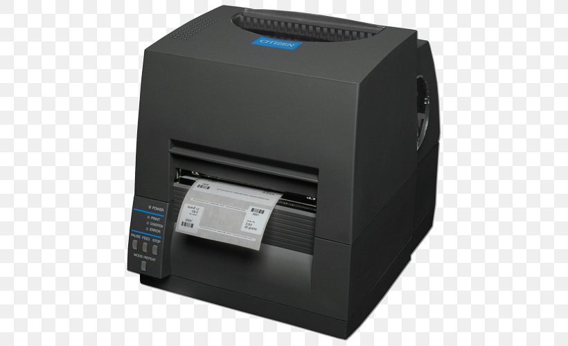 Label Printer Barcode Printer Thermal Printing Thermal-transfer Printing, PNG, 500x500px, Label Printer, Barcode, Barcode Printer, Dots Per Inch, Electronic Device Download Free