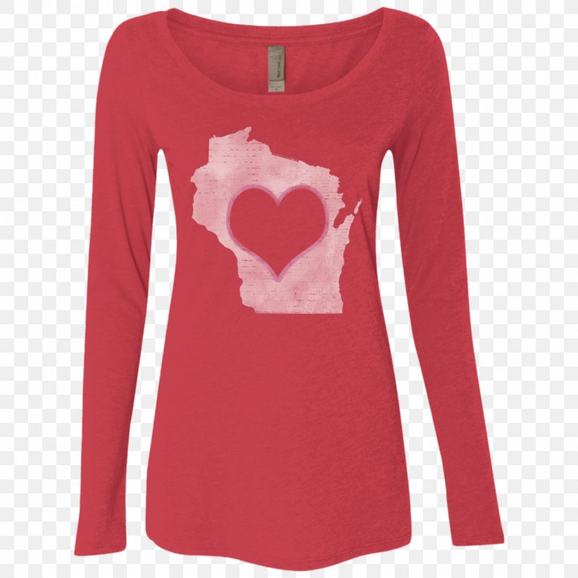 Long-sleeved T-shirt Long-sleeved T-shirt Hoodie, PNG, 1155x1155px, Watercolor, Cartoon, Flower, Frame, Heart Download Free