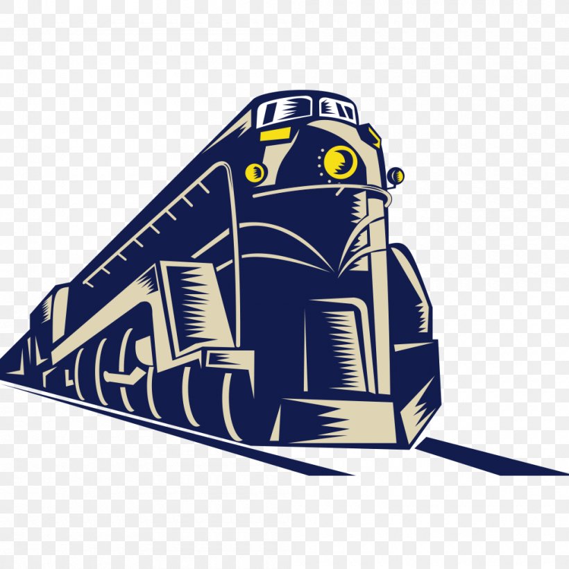 Rail Transport Train Decal Sticker Locomotive, PNG, 1000x1000px, Rail Transport, Blue, Brand, Cargo, Decal Download Free