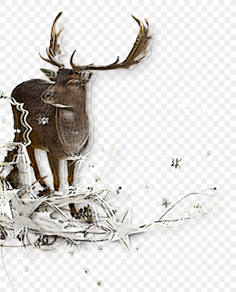 Reindeer, PNG, 1000x1238px, Deer, Antler, Drawing, Elk, Reindeer Download Free