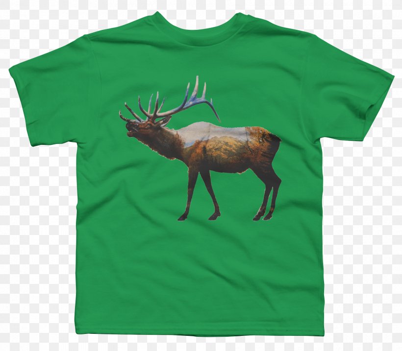 T-shirt Reindeer Green Bluza, PNG, 1800x1575px, Tshirt, Antler, Bluza, Deer, Green Download Free