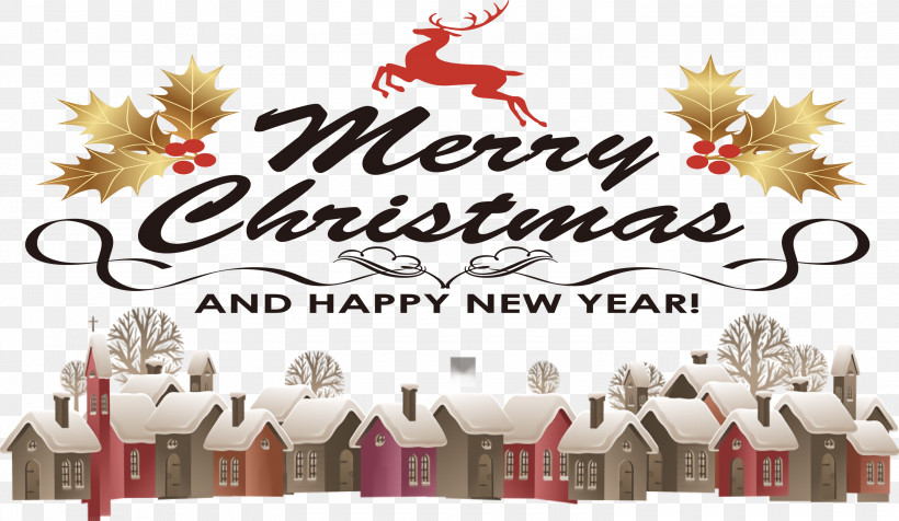 Merry Christmas Happy New Year, PNG, 3000x1745px, Merry Christmas, Annual Calendar, August, Calendar System, Calendar Year Download Free