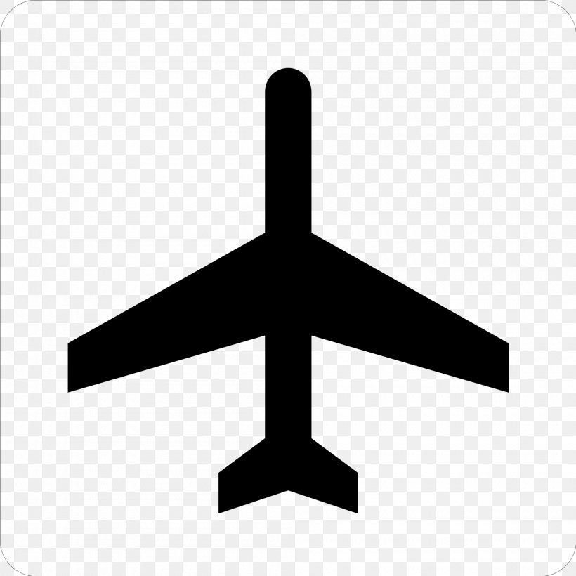 Airplane, PNG, 2000x2000px, Airplane, Black And White, Cargo Aircraft, Font Awesome, Share Icon Download Free
