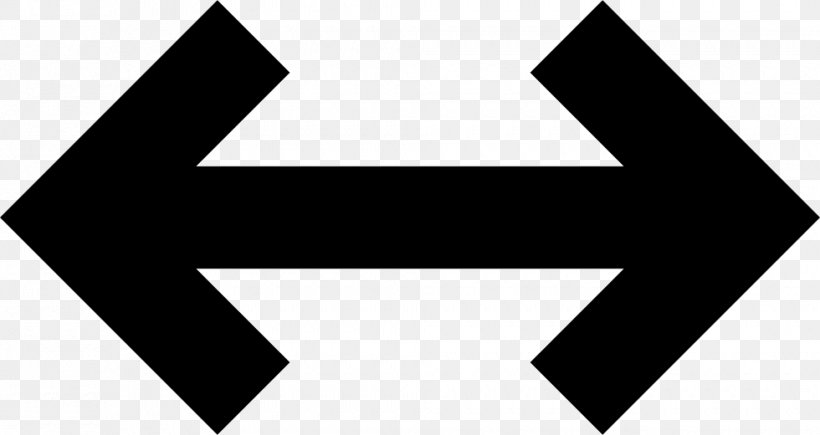 Arrow Pointing Both Ways, PNG, 980x520px, Symbol, Black, Black And White, Monochrome, Monochrome Photography Download Free