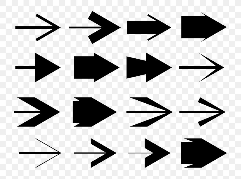 Arrow Drawing Clip Art, PNG, 800x610px, Drawing, Area, Arrowhead, Black, Black And White Download Free