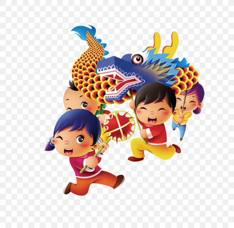 Dragon Dance Lion Dance Chinese New Year Chinese Dragon, PNG, 800x800px, Dragon Dance, Art, Cartoon, Child, Chinese Dragon Download Free