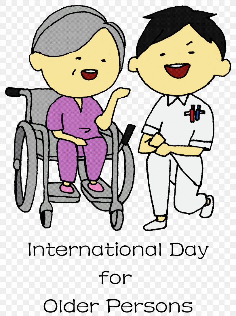 International Day For Older Persons International Day Of Older Persons, PNG, 2242x3000px, International Day For Older Persons, Cartoon, Happiness, Male, Yellow Download Free