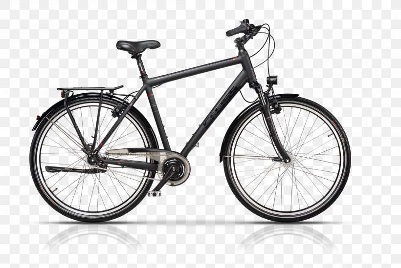 City Bicycle Kalkhoff Trekkingrad SunTour, PNG, 2586x1732px, Bicycle, Bicycle Accessory, Bicycle Derailleurs, Bicycle Drivetrain Part, Bicycle Frame Download Free