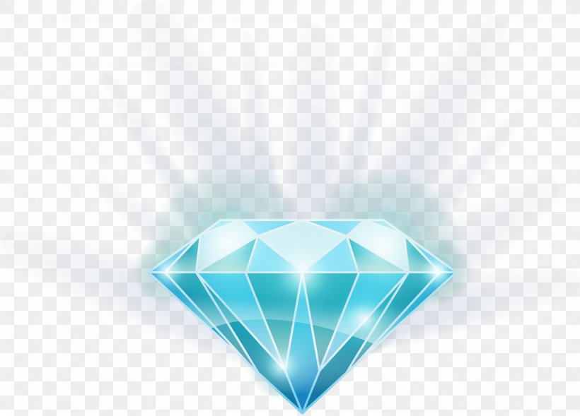 Diamond Euclidean Vector, PNG, 2866x2062px, Diamond, Aqua, Azure, Blue, Computer Graphics Download Free