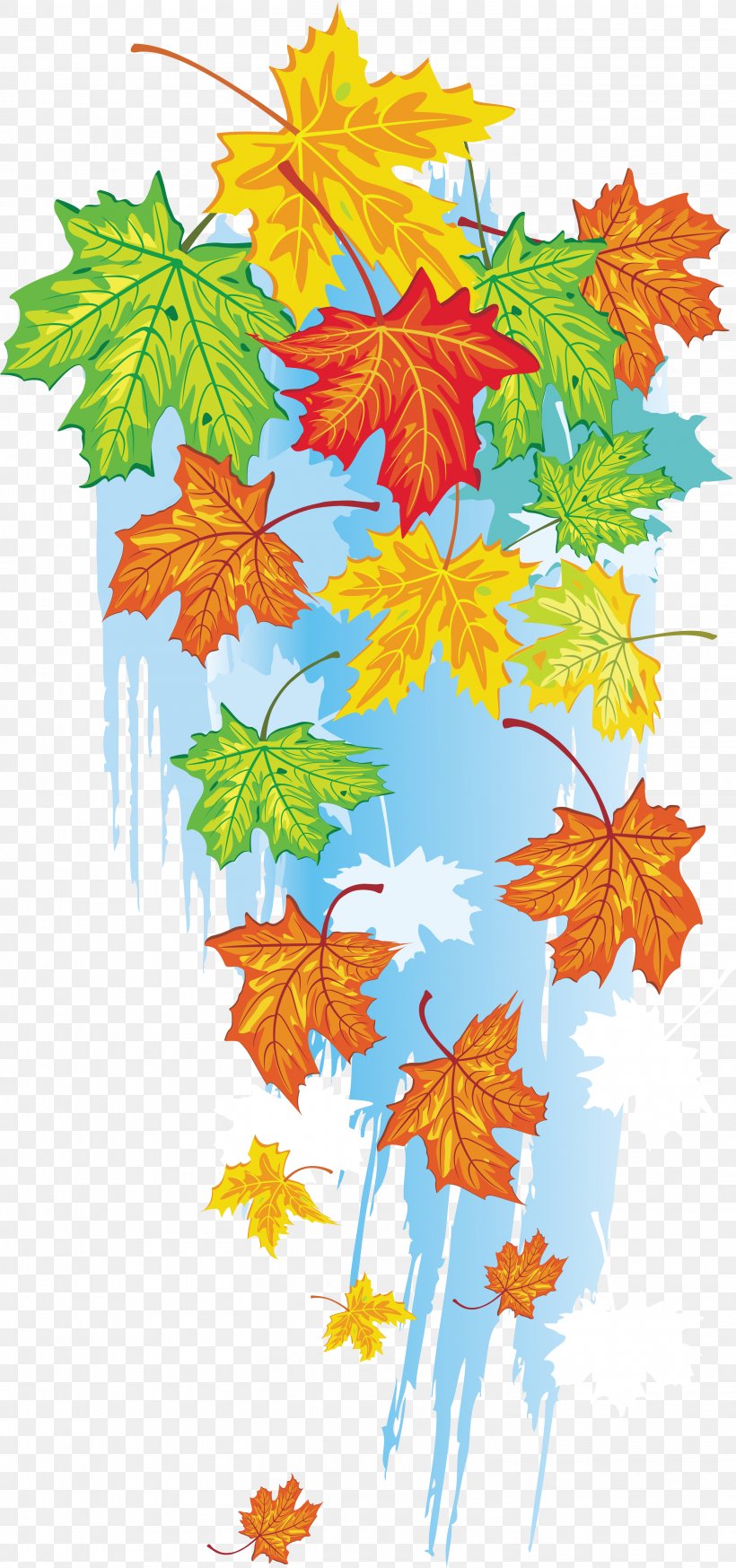 Autumn Maple Leaf Vegetativ Organlar, PNG, 3015x6427px, Watercolor, Cartoon, Flower, Frame, Heart Download Free