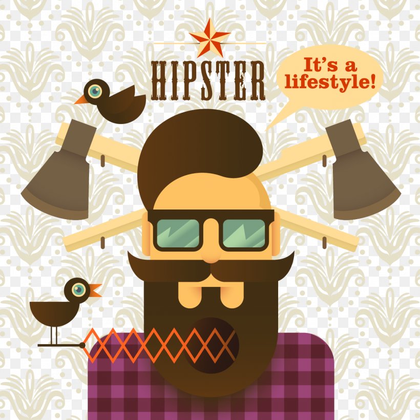 Hipster Download Illustration, PNG, 1297x1297px, Hipster, Beard, Brand, Drawing, Eyewear Download Free