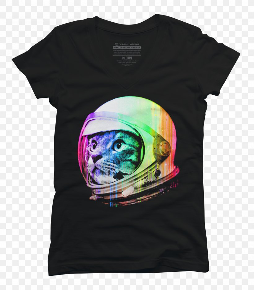 Astronaut brand. Футболка кот-космонавт.