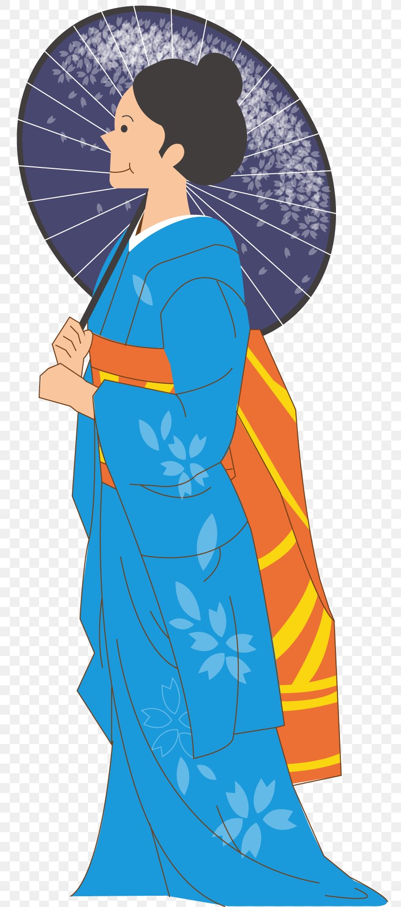 Japan Kimono Designer Vecteur, PNG, 769x1853px, Watercolor, Cartoon, Flower, Frame, Heart Download Free