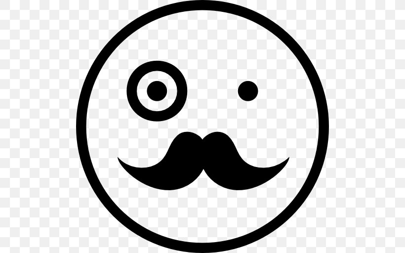 Smiley Emoticon Emoji Clip Art, PNG, 512x512px, Smiley, Avatar, Black, Black And White, Emoji Download Free