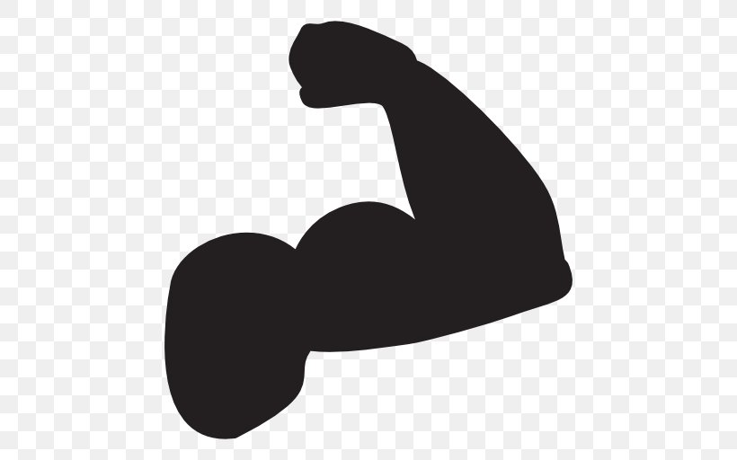 Biceps Muscle Drawing Arm, PNG, 512x512px, Biceps, Arm, Biceps Femoris Muscle, Black And White, Drawing Download Free