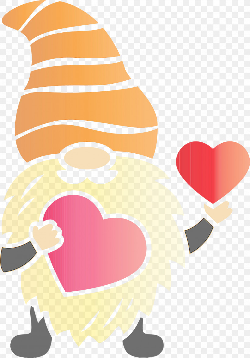 Heart Cartoon Peach Love, PNG, 2098x3000px, Gnome, Cartoon, Heart, Love, Loving Download Free