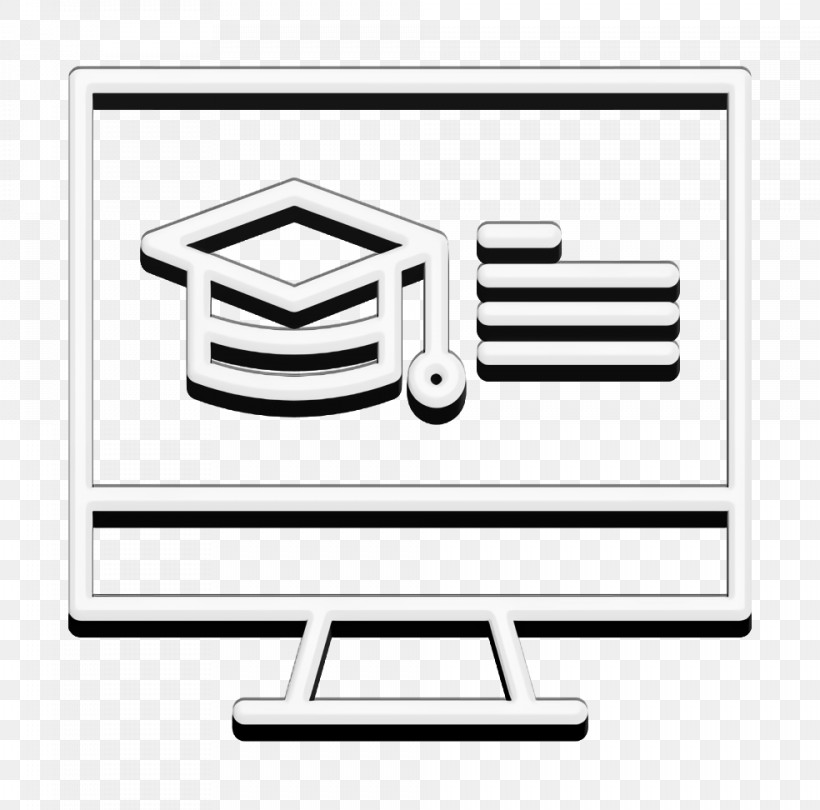 Online Learning Icon Student Icon Mortarboard Icon, PNG, 984x972px, Online Learning Icon, Black, Black And White, Geometry, Line Download Free