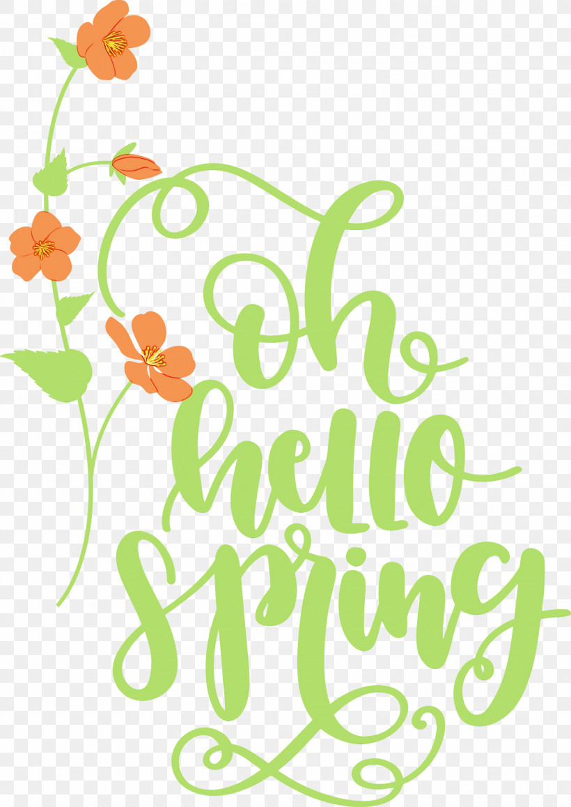 Floral Design, PNG, 2124x3000px, Hello Spring, Cut Flowers, Floral Design, Flower, Leaf Download Free