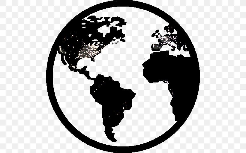 Globe World Earth, PNG, 512x512px, Globe, Black And White, Earth, Earth Symbol, Human Behavior Download Free
