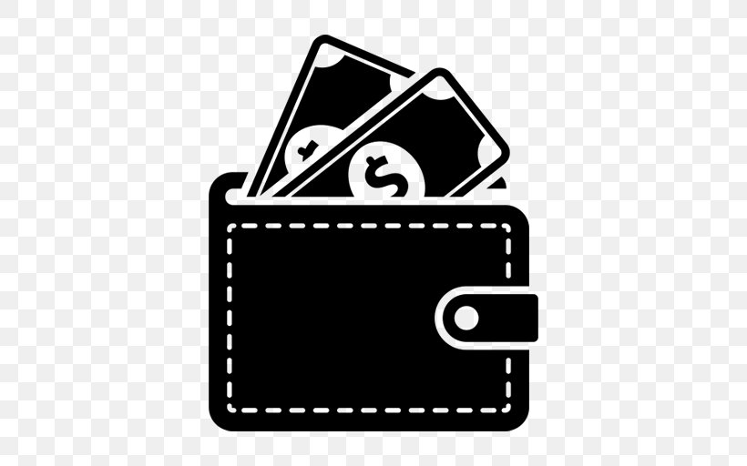 Wallet Handbag Coin, PNG, 512x512px, Wallet, Area, Black, Black And White, Brand Download Free