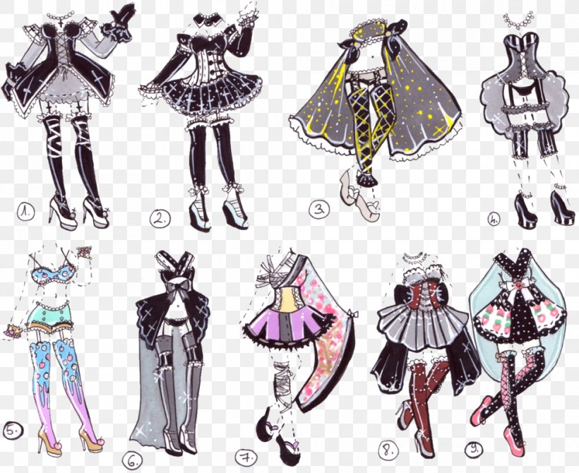 Clothing Costume Design Drawing DeviantArt, PNG, 988x808px, Watercolor, Cartoon, Flower, Frame, Heart Download Free
