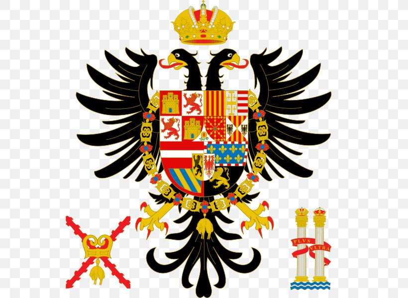 Coat Of Arms Of Spain Coat Of Arms Of Charles V, Holy Roman Emperor Holy Roman Empire Spanish Empire, PNG, 593x600px, Spain, Bird, Charles V Holy Roman Emperor, Coat Of Arms, Coat Of Arms Of Spain Download Free