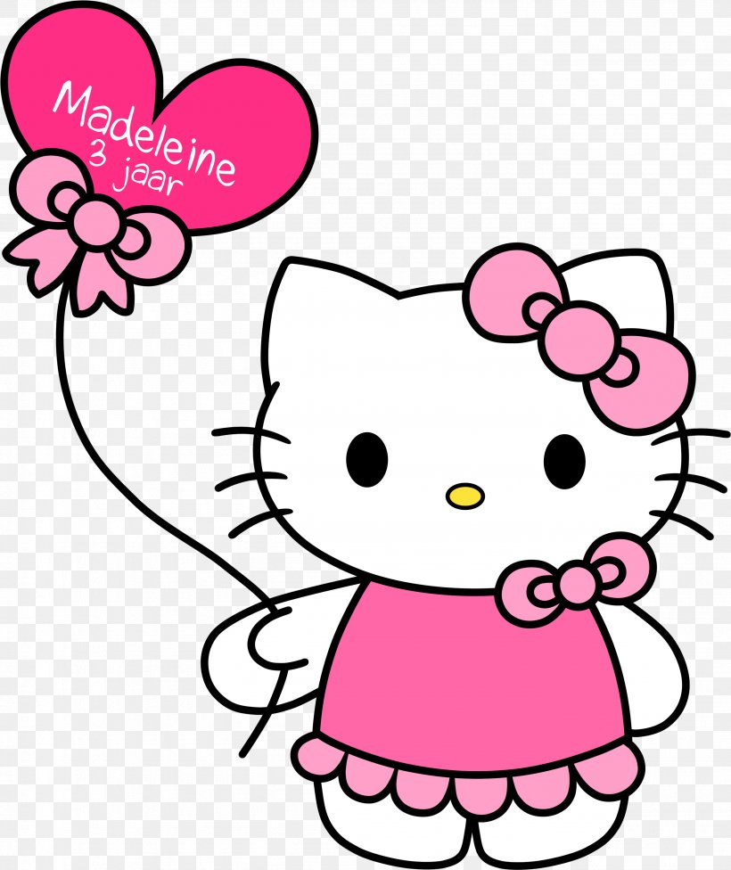 Hello Kitty Clip Art Image Balloon, PNG, 2761x3288px, Watercolor, Cartoon, Flower, Frame, Heart Download Free