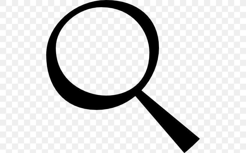 Magnifying Glass Clip Art, PNG, 512x512px, Magnifying Glass, Area, Black, Black And White, Glass Download Free