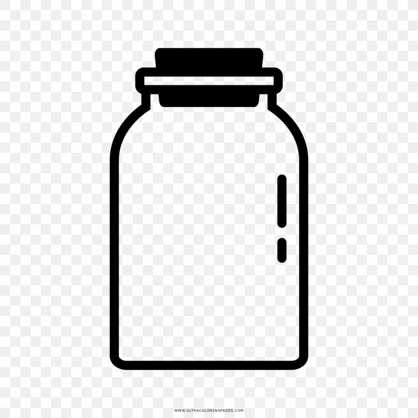 Water Bottles Drawing Glass Coloring Book, PNG, 1000x1000px, Water Bottles, Area, Black And White, Bottle, Coloring Book Download Free