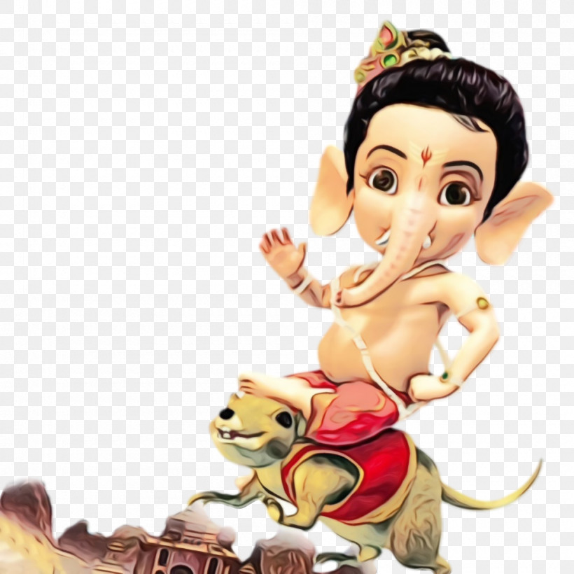 Christmas Ornament, PNG, 1000x1000px, Ganesh Chaturthi, Cartoon, Character, Character Created By, Christmas Day Download Free
