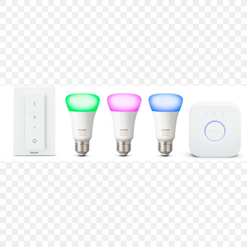 Light Philips Hue Color LED Lamp, PNG, 1000x1000px, Light, Color, Color Temperature, Dimmer, Edison Screw Download Free