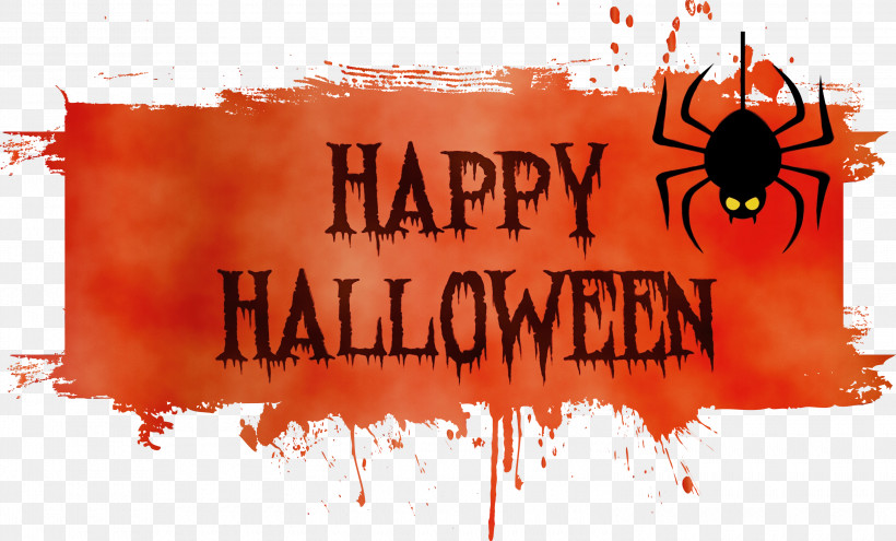 Palm Trees, PNG, 3000x1811px, Happy Halloween, Banner, Logo, M, Paint Download Free